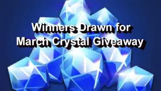 MFF Crystal Winners - March VaderG