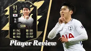 HE DOESN'T MISS!😱 HEUNG MIN SON TOTW PLAYER REVIEW! 91 RATED!