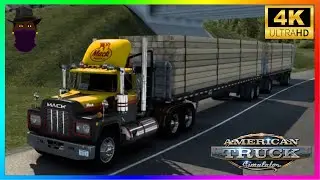 American Truck Simulator Delivery Lumber Straight Pipe (109) 2021 🎮 ⁴ᴷ⁶⁰