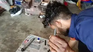 Hero Splendor Plus Front Shocker Repair //  Hero Honda Front Shocker Repair Up 33 Bike Mechanic 