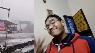 #vlog Saal ki pheli barf and बारिश  vlogging 