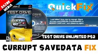 Test Drive Unlimited PS2 Corrupt Save Data FIX - QuickFIX - TDU