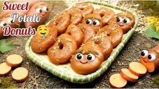 చిలకడ దుంప వడలు🍠|ఇంట్లోనే ఈజీ గా ఈ స్వీట్ నీ రెడీ చేసుకోవచ్చు|Sweet potato donut🍠🍩#chinnamavantillu
