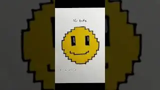 PIXEL art Pac-Man 🤨 #art #pixel #shorts #foryou (64 bits - quarter bit) #meme