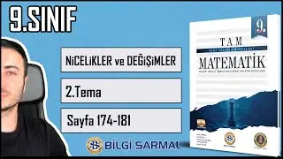 9.Sınıf 2.Tema(17) Nicelikler ve Değişimler / Bilgi Sarmal TAM Çözümleri (Sf174-181)