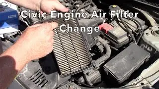 How To Change Civic Engine Air Filter.   Model Years 2016-2021