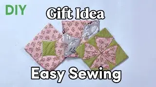 Simple & Useful 3 Floral Tea Coasters| Easy Sewing Gift Set