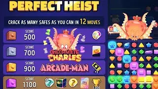 arcade man very easy challenge | match masters | arcade man bombs away | 1100 score