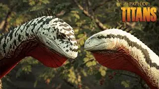 SOBREVIVENDO em uma MANADA GIGANTESCA de YUNNANOSAURUS de FILHOTE até ADULTO | Path of Titans