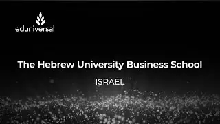 EWC 2022 - The Hebrew University Business School - Israel