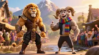 Brave Animal Heroes Save the Village &ndash; Fairy Tale Adventure for English Learners