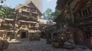 【No talking】A Cozy Build: Canal and Rice Fields in Our Village | Enshrouded