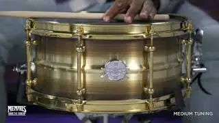 Dunnett Classic 14x6.5 Model 2N Bettis Triple Brass Snare Drum - Smooth (65142N-BTS-SM)