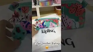 Estojo freedom Kipling 😍#foryou #estojo #kipling #materialescolar