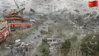 China Storm Hits Coastal Provinces &mdash; Fujian, Hunan, and Guangdong Streets Flooded and Closed