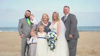 Ocean City Md Beach Wedding with Barefoot Beach Bride