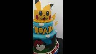 Pokemon Cake for Noah's 5th Birthday | #bakersdelight