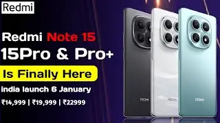 Redmi Note 15 5G | 15 Pro & 15 Pro+ is finally here, india launch 6 january | Flipkart Price 🔥