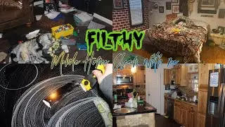 Filthy Mobile Home Clean with me