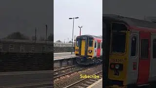 153909+153361 leaving Cardiff Queen Street