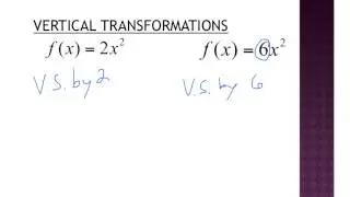 #15.2 - 2.7 Transformations (vertical stretch and compression) - Algebra 2