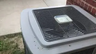 4 Ruud central air conditioners and a Comfortmaker central air conditioner at a commercial property!