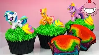 Rainbow Unicorn Poop Cupcakes - My Little Pony Edition! By Cupcake Addiction