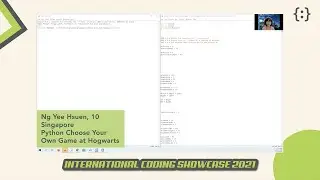 Ng Yee Hsuen, 10, Singapore | Python Project Showcase | ICS 2021