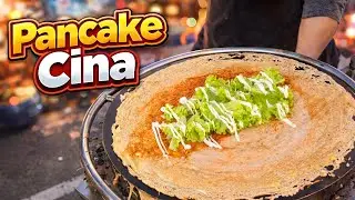 Huge Chinese Pancake di Night Market Johor Bahru | Street Food Vlog Malaysia