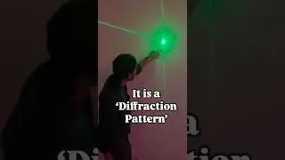 I did diffraction with my hair and laser in classroom #shortsfeed#shorts #class12physics#diffraction