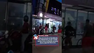 Clima de tens&atilde;o na loja Mundo do Cabeleireiro, na Av. Conde da Boa Vista, no Recife