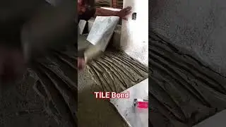 Technical way to Apply Tile Bond. Standard application of Tile Bond. [Quick Hardening Tile Bond] #yt