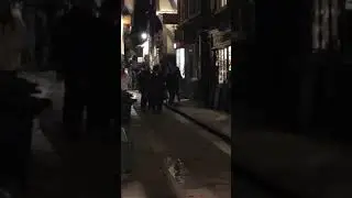 Ghost tour York at night, The Shambles