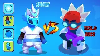 Stealth Master | Snowy VS Tesla Boss - 3 Rounds All Character's Weapons
