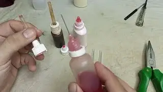 Gun Oil Bottle with Syringe Needle-Homemade Pistol Gun Oil Bottle with  Medical Syringe Needle