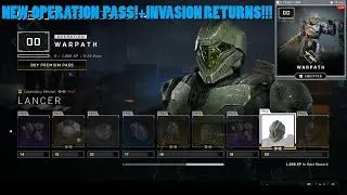 HALO INFINITE NEW OPERATION WARPATH PASS -INVASION MODE RETURNS!