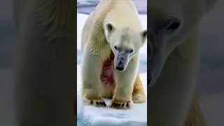 A polar bear cub infected with parasites is being rescued by humans!  #savepolarbears #animals