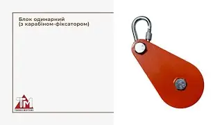 Підйомний блок-ролик одинарний з карабіном ТЕЕМ