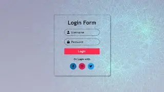 Login Page Using HTML & CSS