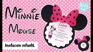 MINNIE MOUSE - Invitacion Infantil (DIY) | Party pop!🎉 |