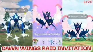 Shiny Dawn Wings Necrozma Raid Invites | Shiny Hunting #pokemongo #wildarea
