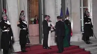 Le couple Macron a accueilli le grand-duc Henri de Luxembourg et son &eacute;pouse