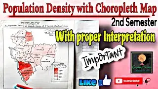 Population Density With Choropleth Map(#practical)||By - Sagarika Nag #geography