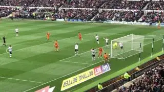 Derby vs wolves Ben Marshall making it 2-1