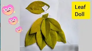 Unique Doll Making with Leaf 🌿।। Pranmina's Craft #craft #crafts #leafcraft #crafting #craftideas 