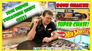 2018 Hot Wheels Super Treasure Hunt Set, Plus Super Chase Bone Shaker | Hot Wheels