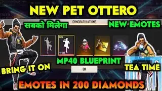 MP40 BLUEPRINT IN TOP UP EVENT || NEW EMOTES IN 200 DIAMONDS || FREE FIRE UPCOMING EVENT DETAILS