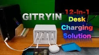 Gitryin IntelliCharge 12-in-1 Hub Showcase | GaN Fast Charging & Clean Desk Setup