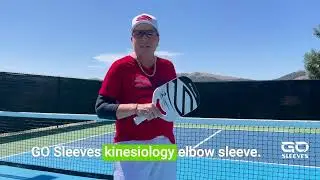 Why Vicki Scqiacqua Won't Play Pickleball without her GO Sleeves Kinesiology Elbow Sleeves