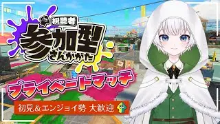 【スプラトゥーン3】プラべ参加型！ルールはランダム12時頃まで【仁思成リク/男性VTuber】
